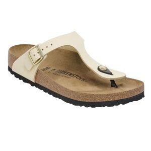 🌟NIB🌟 Birkenstocks Gizeh BS Nubuck Leather - Ecru Sandals